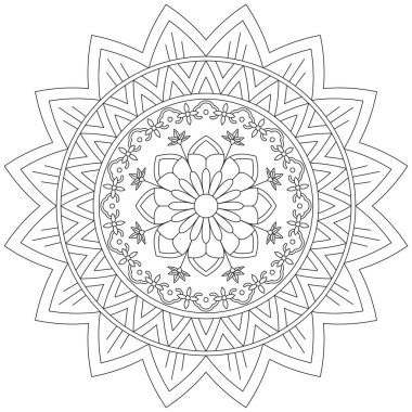 Yaprak Çiçeği Taç Yaprağı Renk Mandala Sanat Basit Grafik Şekli Vector Çiçek Orijinal Tasarım Klasik Dekoratif Özellikler Şablonu İslam Arap Mistik Dini Lotus