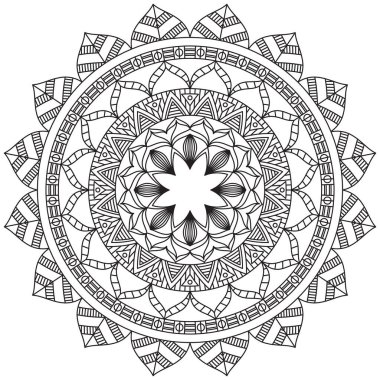 Yaprak Çiçeği Taç Yaprağı Renk Mandala Sanat Basit Grafik Şekli Vector Çiçek Orijinal Tasarım Klasik Dekoratif Özellikler Şablonu İslam Arap Mistik Dini Lotus