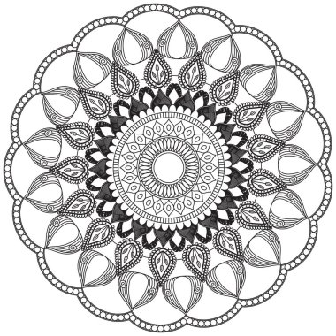 Yaprak Çiçeği Taç Yaprağı Renk Mandala Sanat Basit Grafik Şekli Vector Çiçek Orijinal Tasarım Klasik Dekoratif Özellikler Şablonu İslam Arap Mistik Dini Lotus