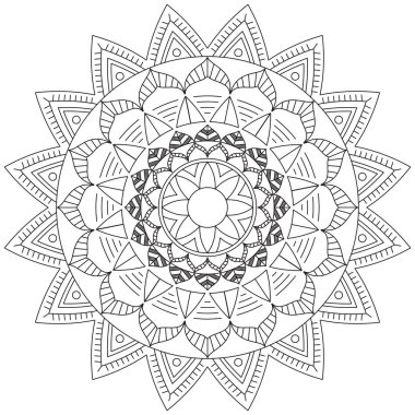 Yaprak Çiçeği Taç Yaprağı Renk Mandala Sanat Basit Grafik Şekli Vector Çiçek Orijinal Tasarım Klasik Dekoratif Özellikler Şablonu İslam Arap Mistik Dini Lotus