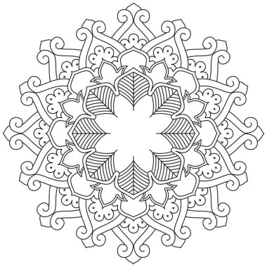 Yaprak Çiçeği Taç Yaprağı Renk Mandala Sanat Basit Grafik Şekli Vector Çiçek Orijinal Tasarım Klasik Dekoratif Özellikler Şablonu İslam Arap Mistik Dini Lotus