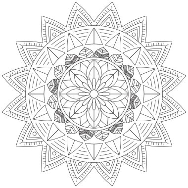 Yaprak Çiçeği Taç Yaprağı Renk Mandala Sanat Basit Grafik Şekli Vector Çiçek Orijinal Tasarım Klasik Dekoratif Özellikler Şablonu İslam Arap Mistik Dini Lotus