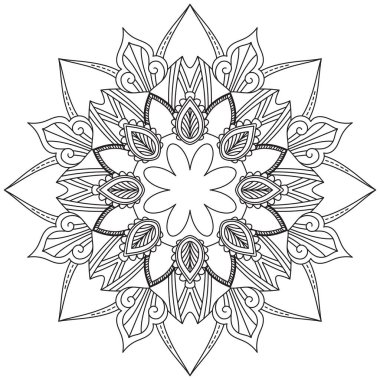 Yaprak Çiçeği Taç Yaprağı Renk Mandala Sanat Basit Grafik Şekli Vector Çiçek Orijinal Tasarım Klasik Dekoratif Özellikler Şablonu İslam Arap Mistik Dini Lotus