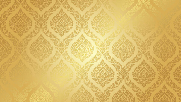 Thai Pattern supreme gold background