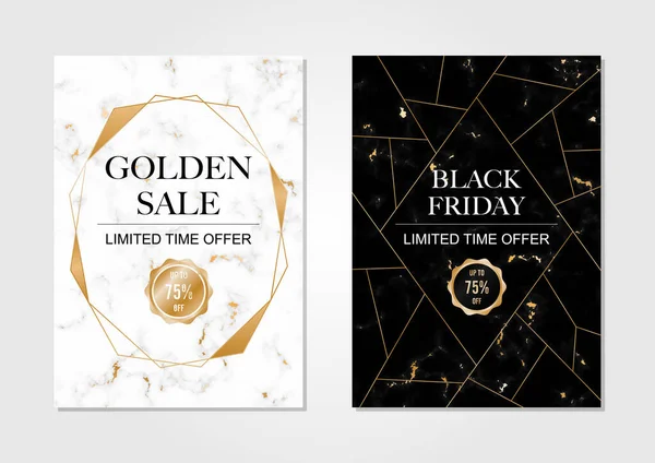 Siyah ve Beyaz Bayrak Satışı lüks, renkli vektör illüstrasyonu