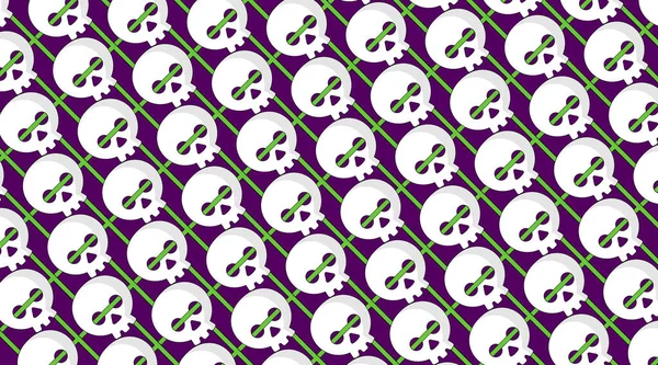 Calaveras Scott Patrón Fondo Ilustración Vectores Colores — Vector de stock