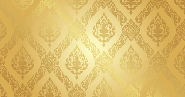 Altın Arkaplanda Tayland Süslemeleri