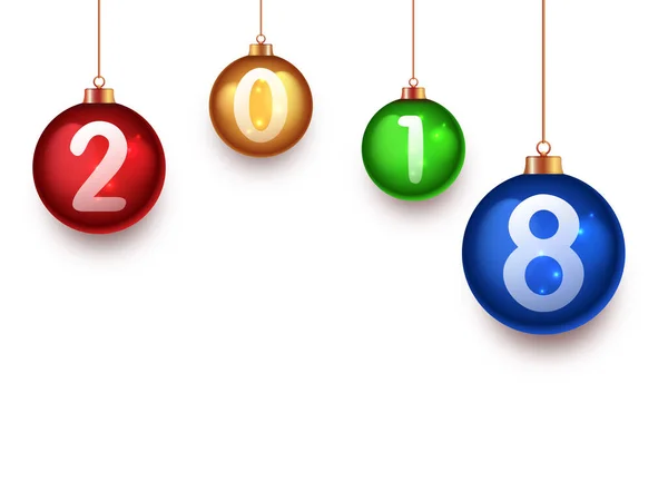 2018 noel balolarıyla yeni yıl tebrik kartı.