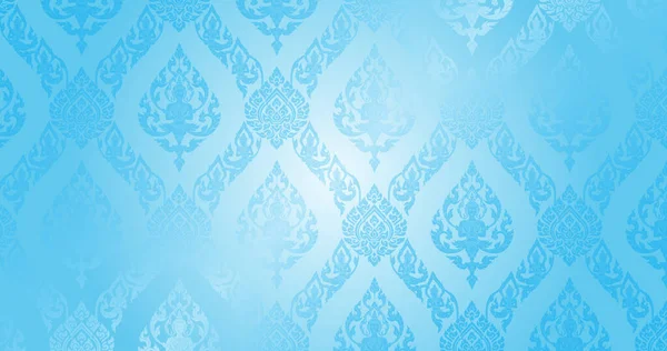Tayland Deseni Açık Mavi arkaplan