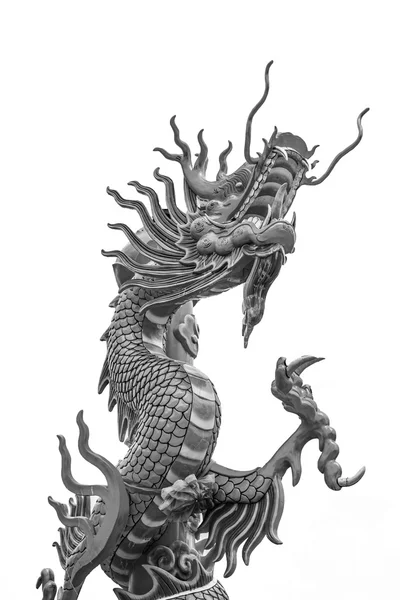 Arka ve beyaz renk Dragon Çin Tapınak