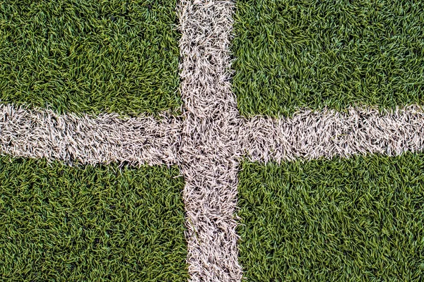 Campo de futebol grama artificial — Fotografia de Stock
