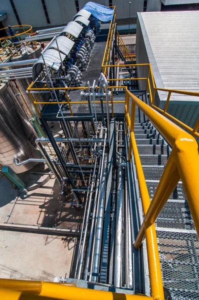 Процес структури форми плити Нафтопровід на заводі . — стокове фото