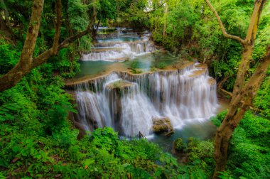 Huay Mae Kamin şelale Milli Parkı, Kanchanaburi, Tayland