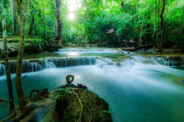 Huay Mae Kamin şelale Milli Parkı, Kanchanaburi, Tayland