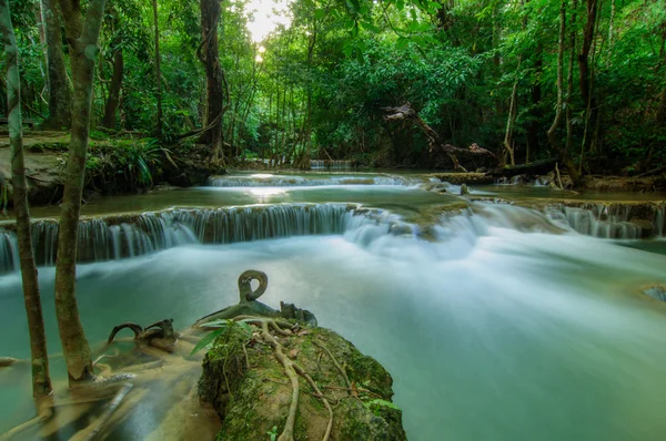 Huay Mae Kamin Waterfall National Park, Kanchanaburi — Stock Photo, Image