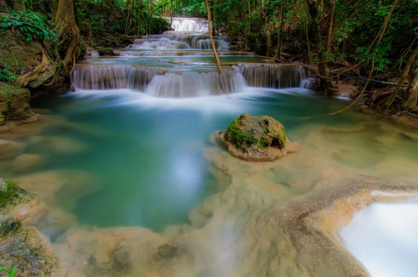 Huay Mae Kamin wodospad National Park, Kanchanaburi — Zdjęcie stockowe