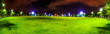 Panorama Sanam Luang alacakaranlıkta