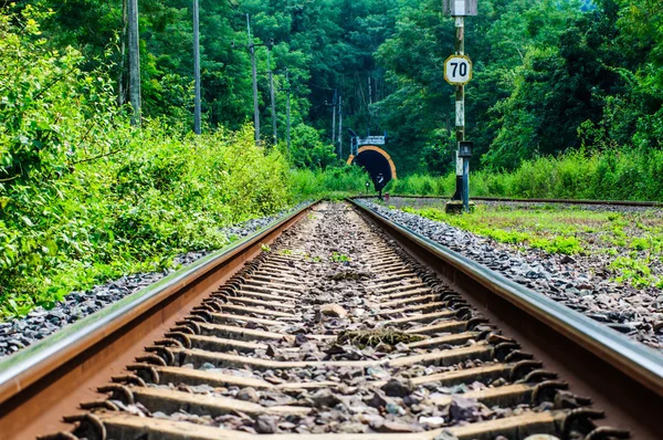 Bahnstrecke in Thailand — Stockfoto