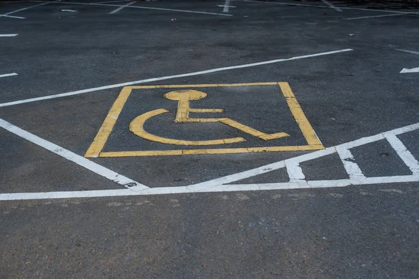 Symbole Parken für Behinderte. — Stockfoto