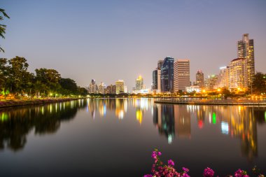 Alacakaranlık Benjakiti Park Bangkok, Tayland