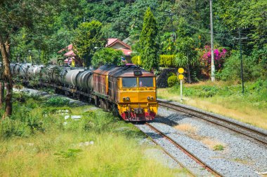 Tren demiryolu taşıma kırsal, saraburi-Tayland