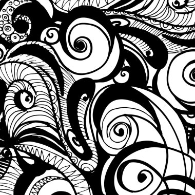 Sorunsuz soyut çizilmiş retro dalgalar desen, dalgalı arka plan. Duvar kağıdı, desen dolgularını, web sayfası arka planı, yüzey dokuları için seamless modeli-ebilmek var olmak kullanılmış.