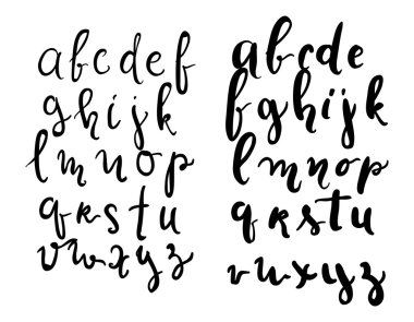Handlettering yazı tipi. Modern el yazı stili. Tam sürüm