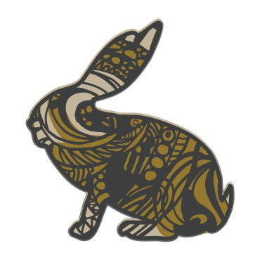 Tavşan Paskalya konsepti vektör çizimi 