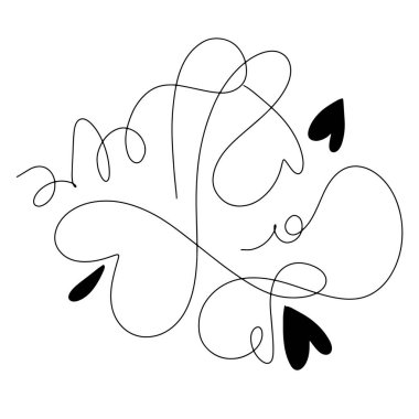 Modern şablon basit vektör illüstrasyonu