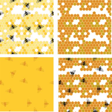 bal arıları basit vektör çizimi 