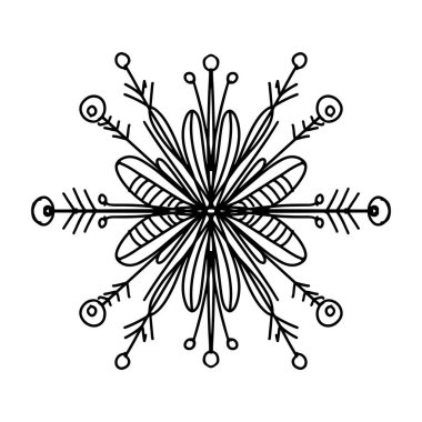 Basit vektör çizimi kar taneleri