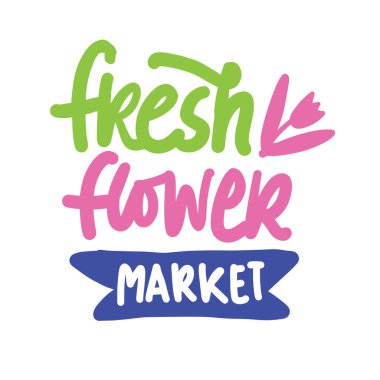 Tişört vektör illüstrasyonu için bahar konsepti harfleri