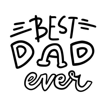  Gelmiş geçmiş en iyi baba, Babalar Günü kartı.