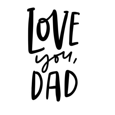 Babalar günü kartı, babanın mektuplarına bayılıyorum.