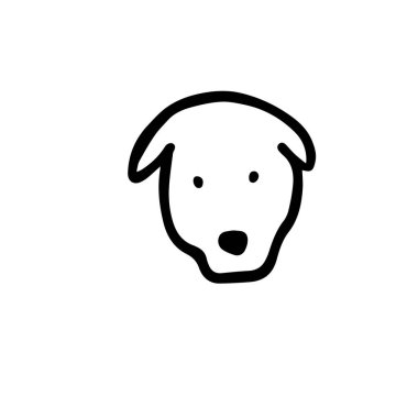 Tasarımınız için komik köpek çizimi