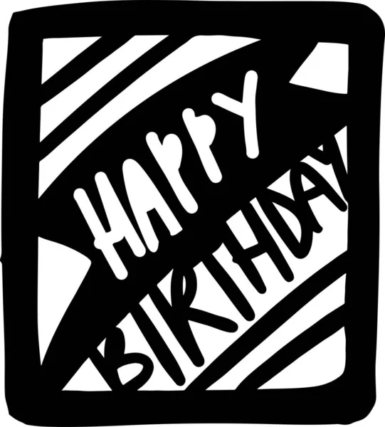 Geburtstagskarte Für Ihr Design Alles Gute Zum Geburtstag — Stockvektor