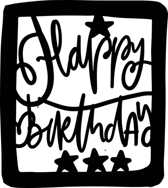 Geburtstagskarte Für Ihr Design Alles Gute Zum Geburtstag — Stockvektor