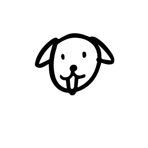 あなたのデザインのための面白い犬のイラスト — ストックベクタ