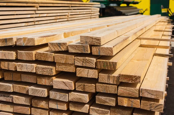 Stack Wooden Boards Wooden Boards Sawmill Warehouse Boards Site Building — Stock Photo, Image