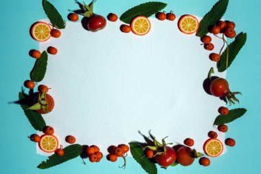 Yeşil Yapraklı Kağıt Kart Modeli, çilekli ve yapraklı Tebrik kartı Şablonu. Böğürtlen ve yapraklı yaratıcı bir düzen..