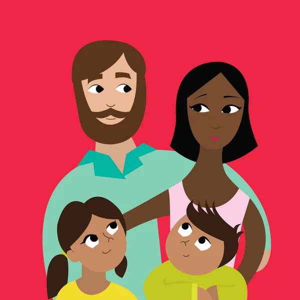 Familie — Vector de stoc