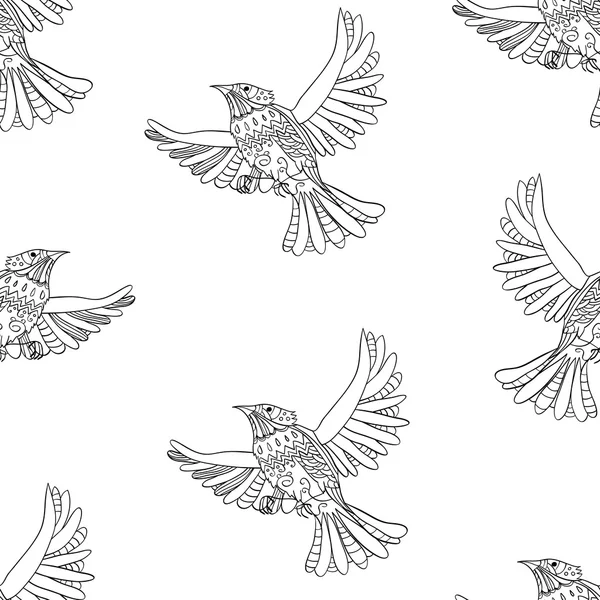 Vliegende vogels patroon — Stockvector