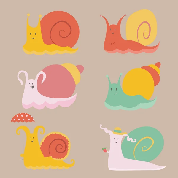 Snails — Stock Vector