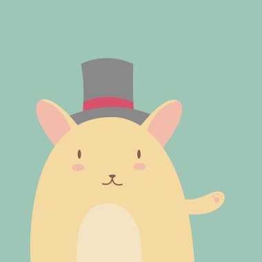 komik ve sevimli hamster