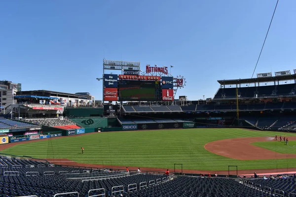 Washington Usa September 2021 Nationals Park Scoreboard Outfield Seen Right — Stock Photo, Image