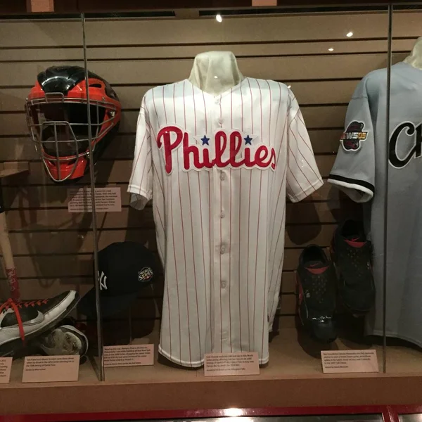 Cooperstown Eua Março 2015 Philadelphia Phillies Uniform Worn Cole Hamels — Fotografia de Stock