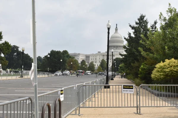 Washington Usa September 2021 Fencing Erected Security Barrier Blocking Independence — Stock Photo, Image