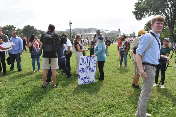 Washington Eua Setembro 2021 Justice Ashley Babbit Roseanne Boyland Sign — Fotografia de Stock