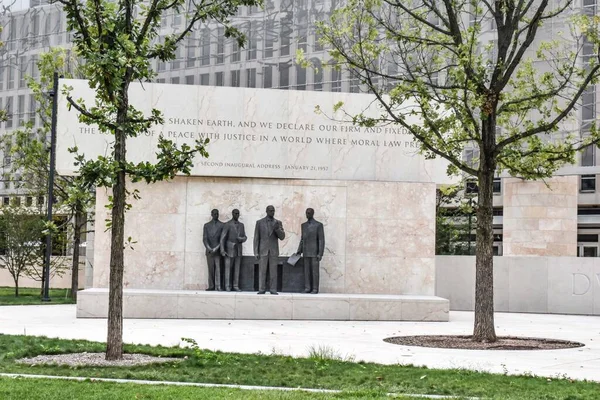 Washington Estados Unidos Septiembre 2021 Dwight David Eisenhower Memorial Estatua — Foto de Stock