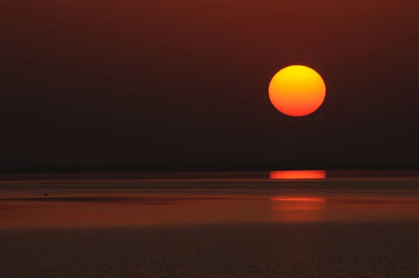 ナセル湖の夕日 — ストック写真